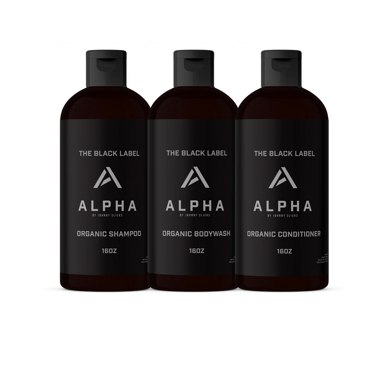 Black Label Shower Set